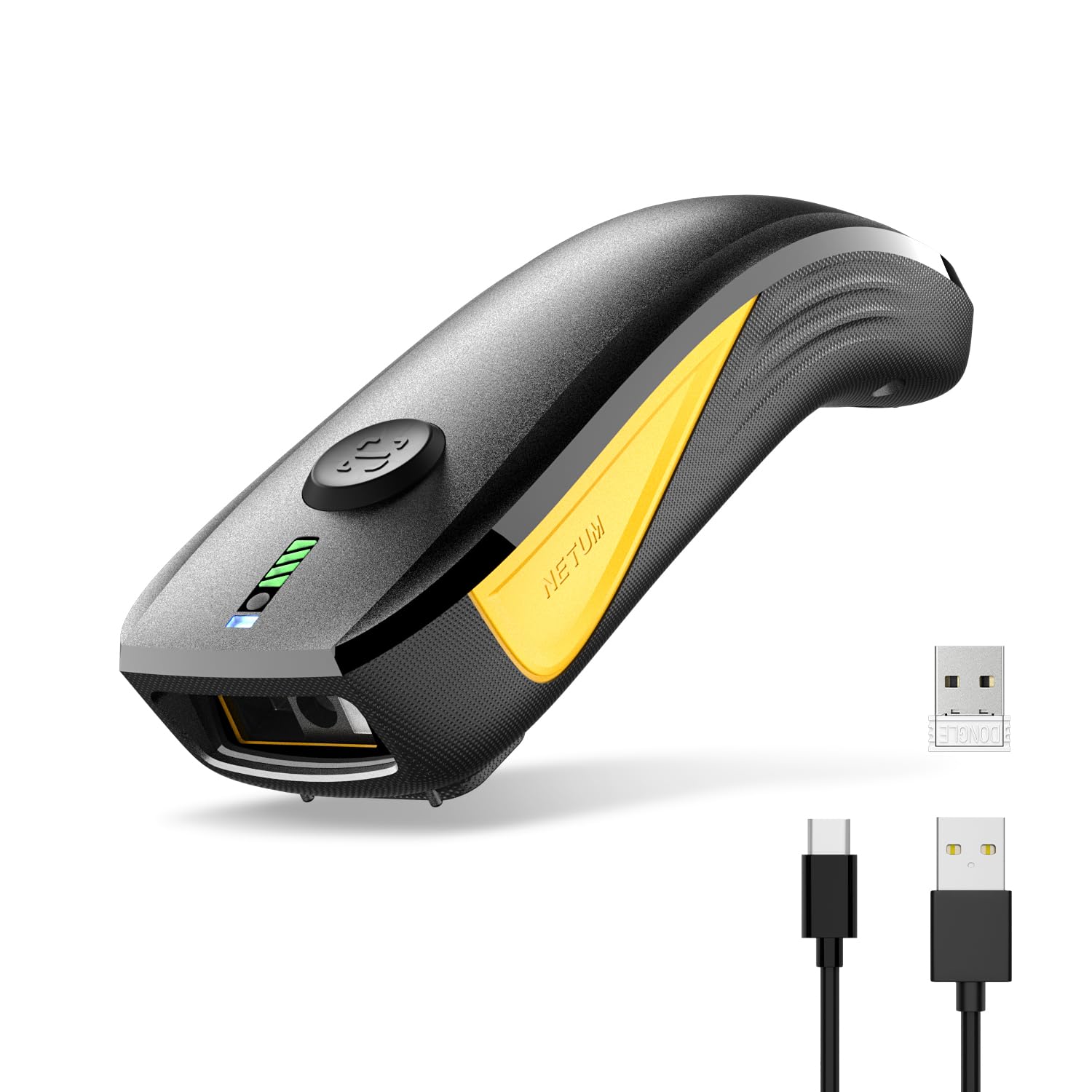 NETUM CS8501 Wireless QR Code Scanner – Lettore Barcode Bluetooth Aggiornato, Mini Portatile 1D & 2D Per Gestione Inventario, Scanner Immagini Per Tablet, Android, iOS, PC E Sistemi POS