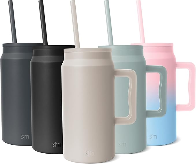 Simple Modern 50 oz Mug Tumbler with Handle and Straw Lid