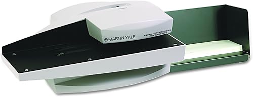 Martin Yale Abrecartas automático 1632, alimenta y abre automáticamente una pila de sobres, gris (PRE1632)