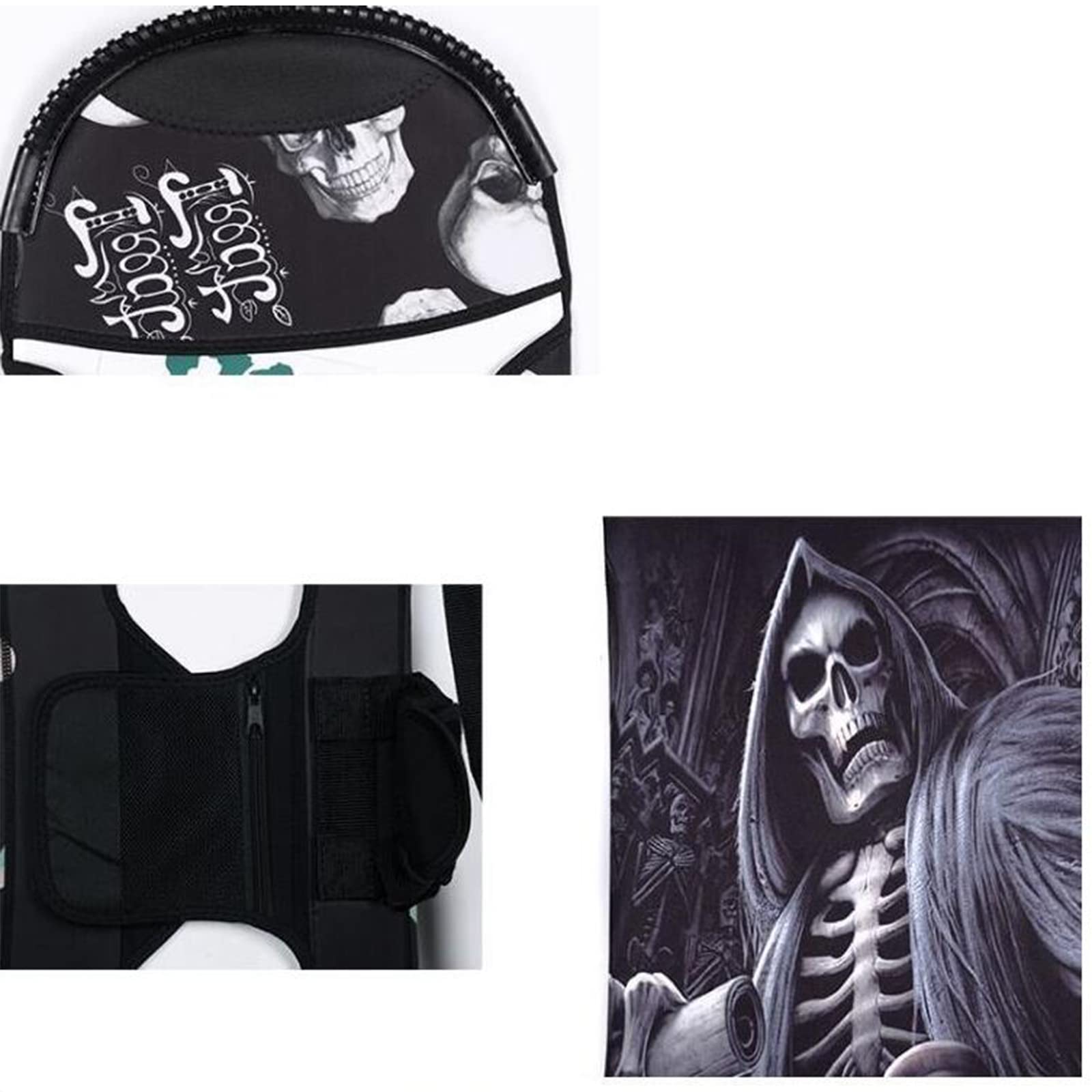 Housse de Protection Portable en Placage Sac de Snowboard Tout Autour Sac de Rangement pour Équipement de Ski Tissu Élastique SBR Imperméable et Résistant à l'usure, Unicorn,145CM