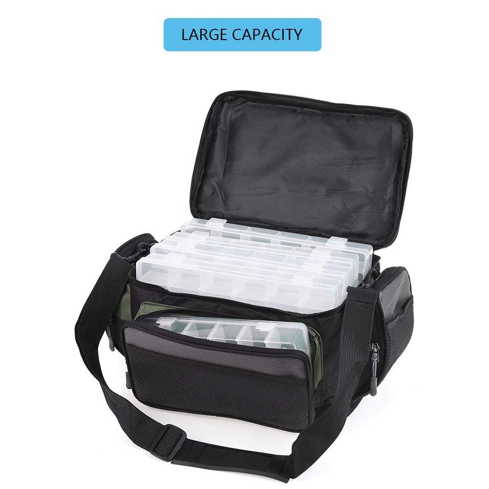 1 Borsa da Pesca, Borsa per la Pesca, Esca Resistente all'Usura, con Accessorio per Cintura Regolabile