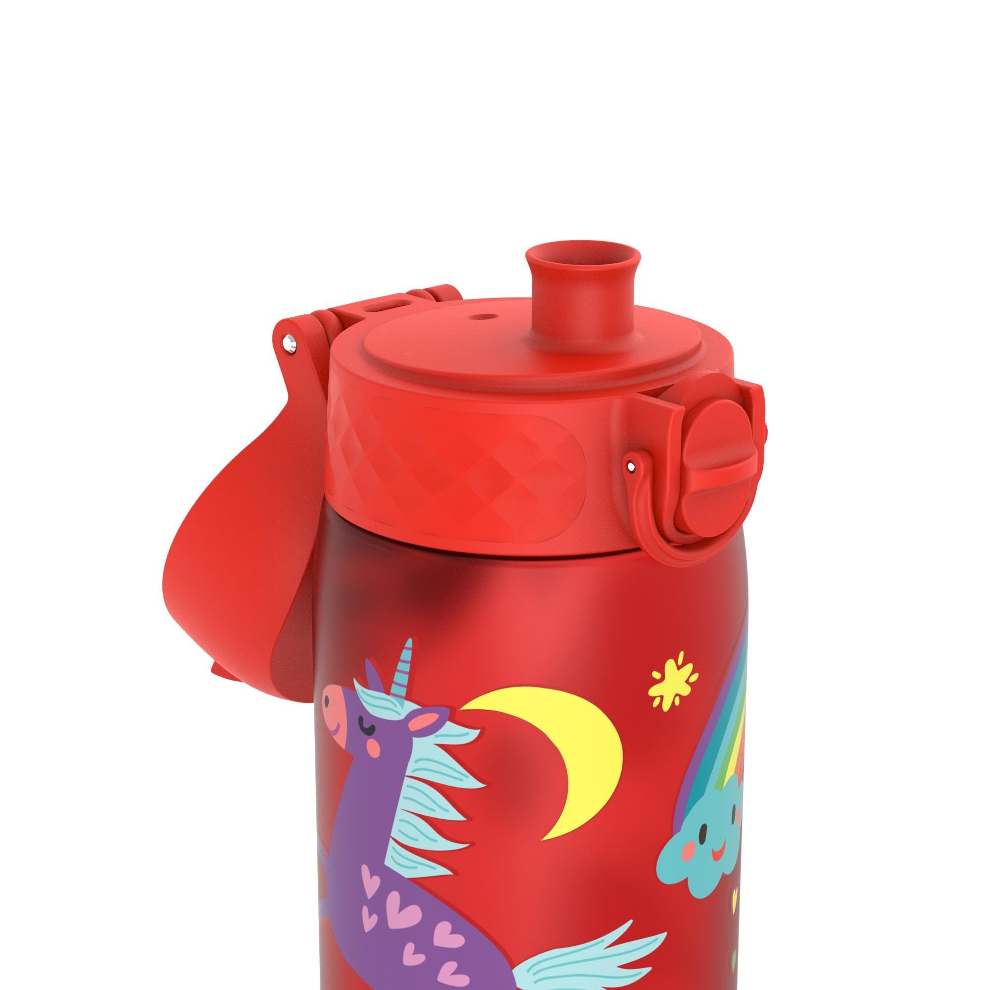 Ion8 Water Bottle, 500ml/18oz, Slim Leak Proof & BPA-Free Drinking Bottle, Secure Lock Prevents Spills, Dishwasher Safe - Image 4