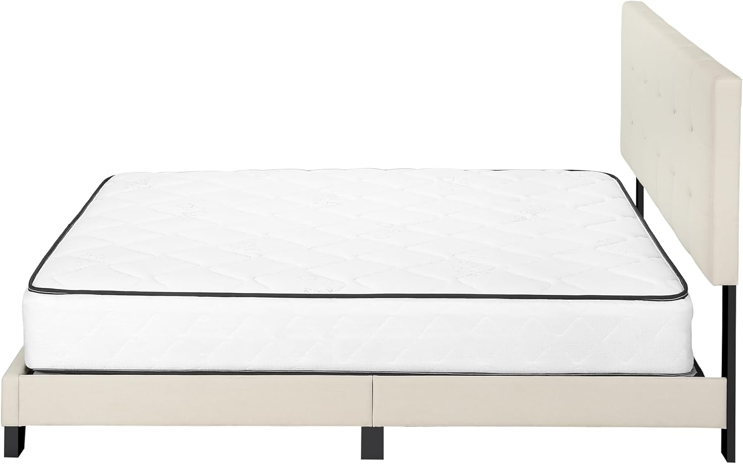 Monarch Specialties Bed Frames, Queen, Beige
