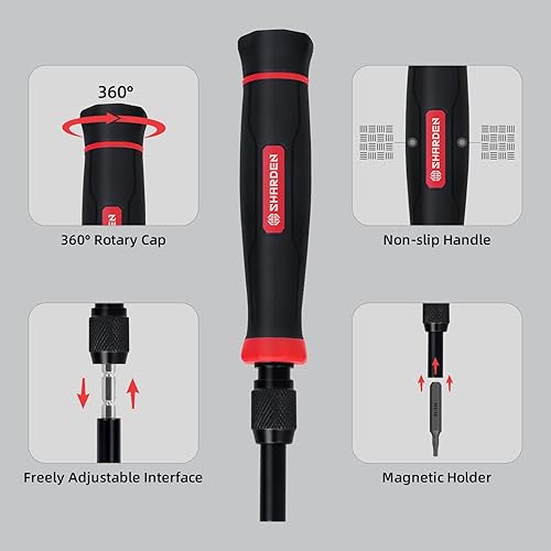 Miniatura 4 de SHARDEN Juego de destornilladores de precisión 153 en 1, juego de destornilladores pequeños con funda, kit de herramientas de reparación electrónica
