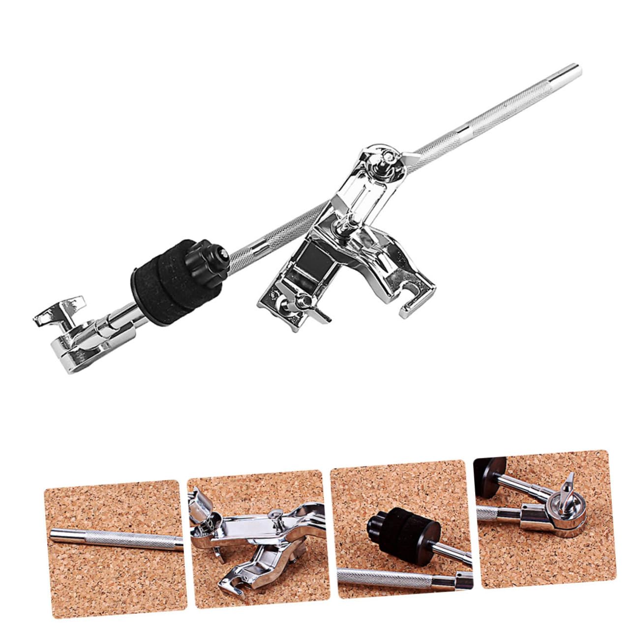 Holibanna Drum Clip Extension Clamp for Percussion Accessories Easy Install Drum Parts Durable Design Smooth Surface for Drum Replacement and Upgrades