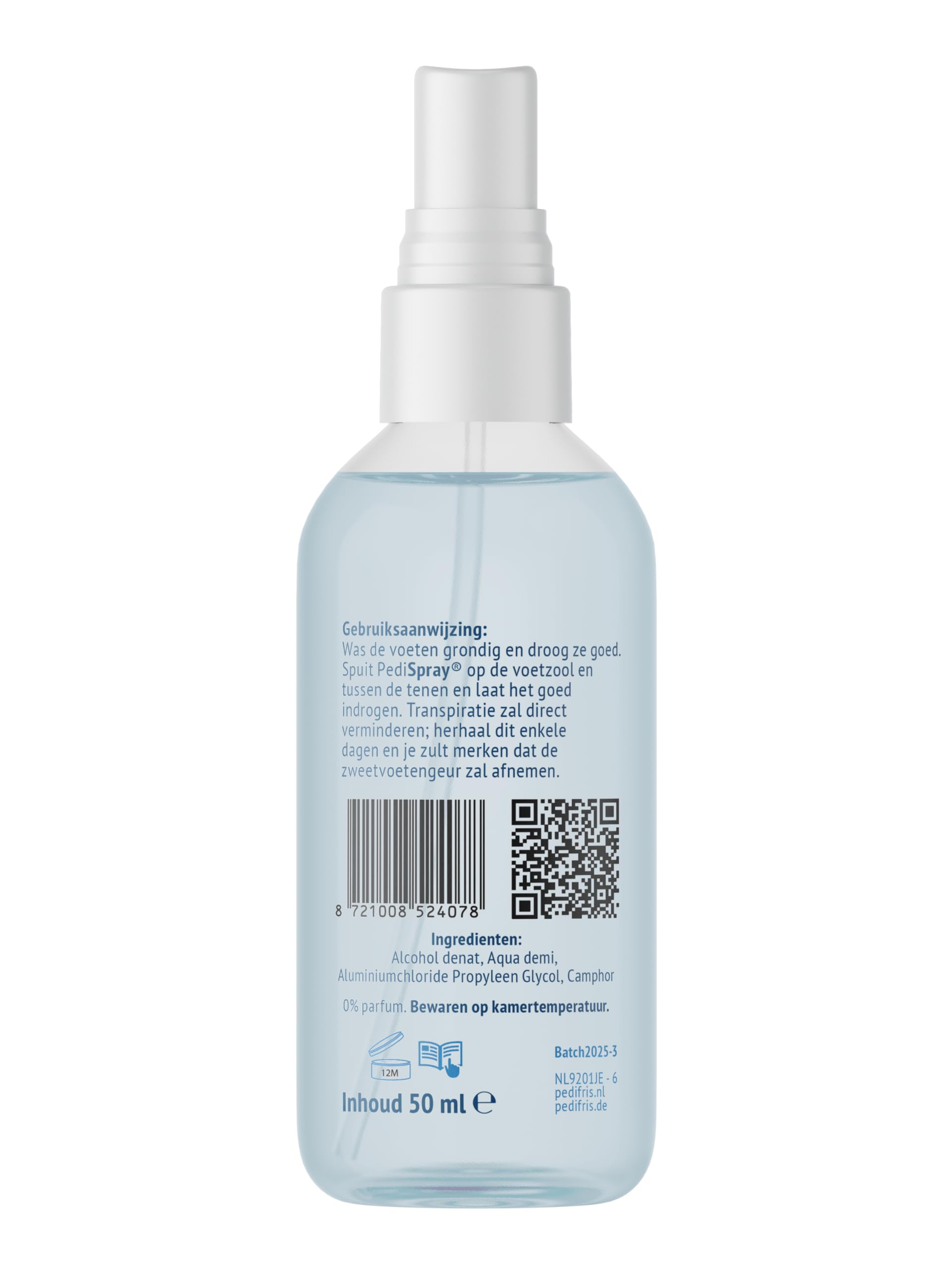 PediSpray® Strong lot de 3 | Spray antitranspirant pour pieds à transpiration excessive | Protection longue durée, sans parfum