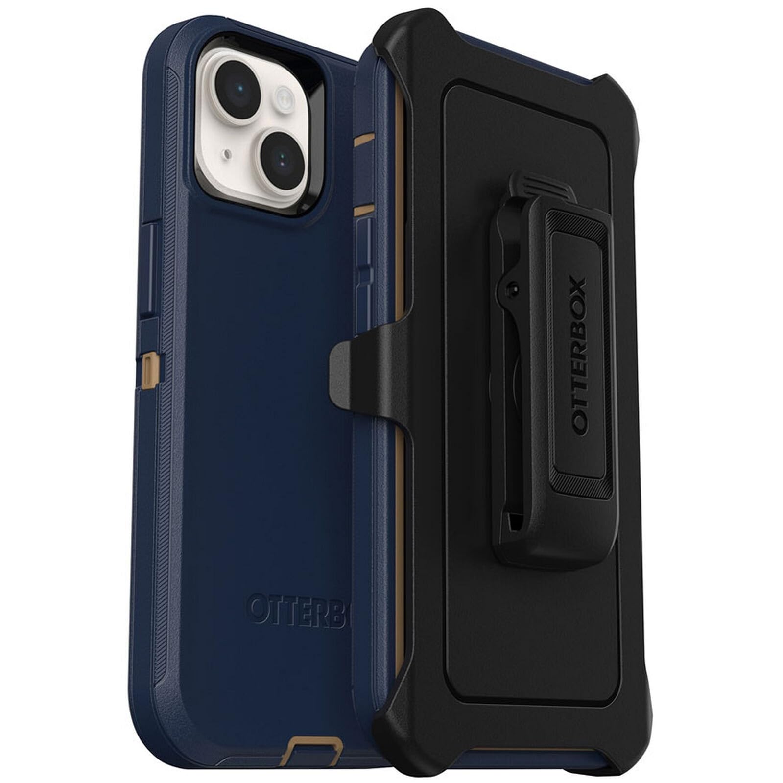 iPhone 14 & iPhone 13 (Only) - Defender Series Case - Blue Suede Shoes - Rugged & Durable - with Port Protection - Holster Clip Included - Non-Retail Packaging