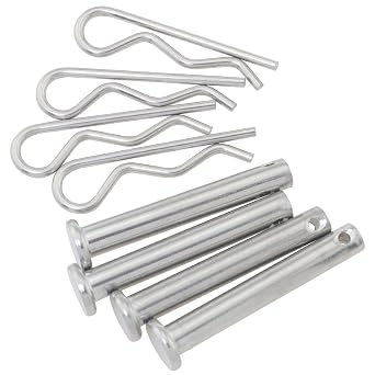 8PCS 304 Stainless Steel Cotter Pins M6x40 Flat Locating Pins R Clamps Cotter Pin Shafts for Hook Up Pin Locking Systems Furniture Installation