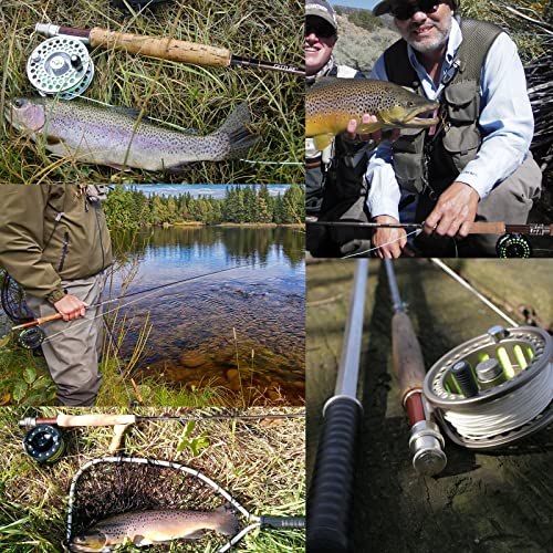 Goture Fly Fishing Rod, 9Ft 4 Piece Fly Rod With Carrying Case Freshwater Saltwater, 30+36T Carbon Fiber Blank 5Wt Fly Rod, Travel Fly Fishing Rod For Walleye Bass Salmon Trout Fishing #TOP1