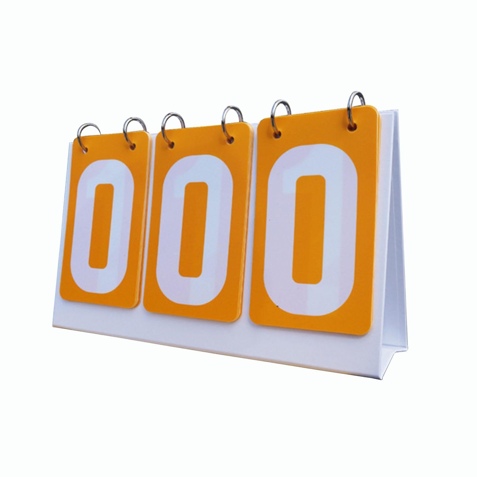 B Baosity Score Flipper Scoreboard Flipper 3 Digits Score Keeper Flip Scoreboard for Football Volleyball Tennis Ball Basketball, Yellow, 27cmx16cm
