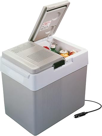 Koolatron 12V Iceless Cooler & Warmer Portable 33 qt Electric Cooler/Nevera Portatil Electrica for Car Truck Camper Boat Hard Sided Mini Fridge for Camping Picnic Travel Lunch Food Drinks Office
