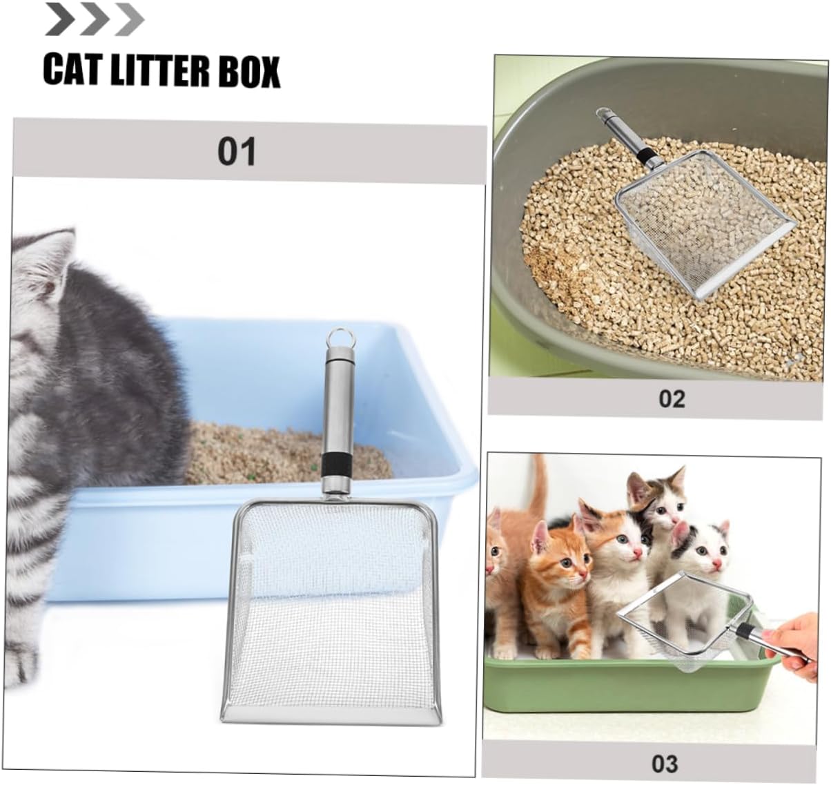 Milisten Cat Litter Scoop and Easy to Litter Box Scooper for Cats Non-Stick Design Pet Tool
