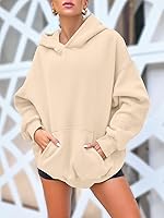 Vista 2 de AUTOMET Womens Oversized Sweatshirts Fleece Hoodies Long Sleeve Shirts Pullover Fall Clothes with Pocket