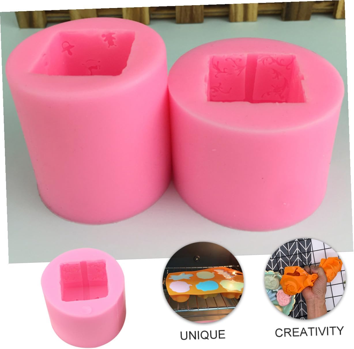 OSALADI Silicone Chocolate Mold and Cake Decoration Mould for DIY Fondant and Handmade Candles, Non-Stick Kitchen Baking Gadget for Dessert Crafting and Cake Decorating image 4