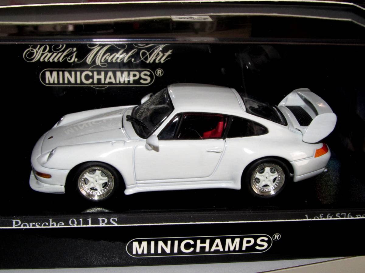 Amazon | ミニチャンプス 1/43ポルシェ 911 RS 1995 ホワイト