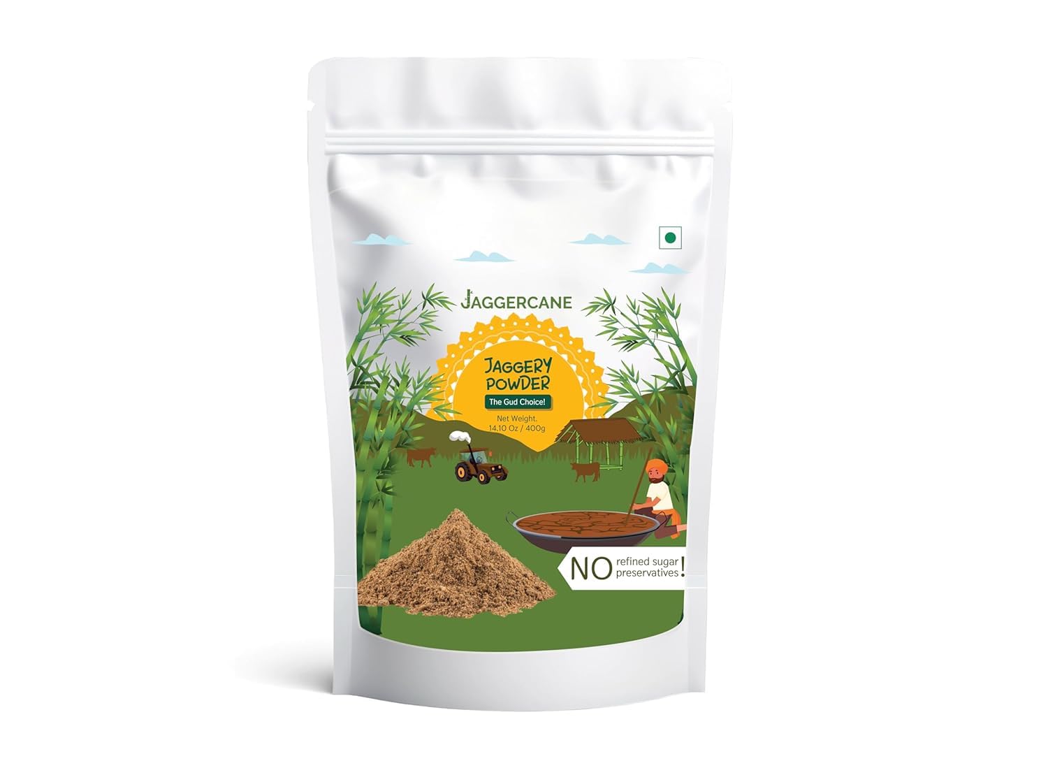 Jaggercane Pure and Natural Chemical l Free Sweeteners Jaggery Powder | gluten free | Vegan | No preservatives | Add in tea and coffee (400 gm) (B0D3X8B629) Amazon Price History, Amazon Price Tracker