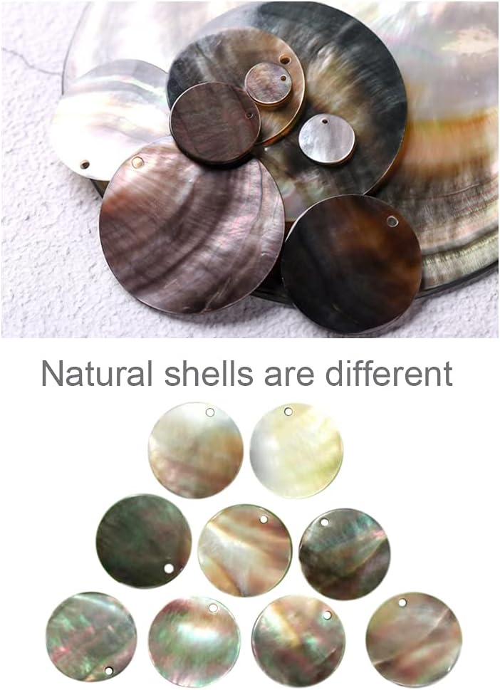 Mismatch Asymmetry Abstract Drop Dangle Abalone Shell Earrings for Woman - Image 4