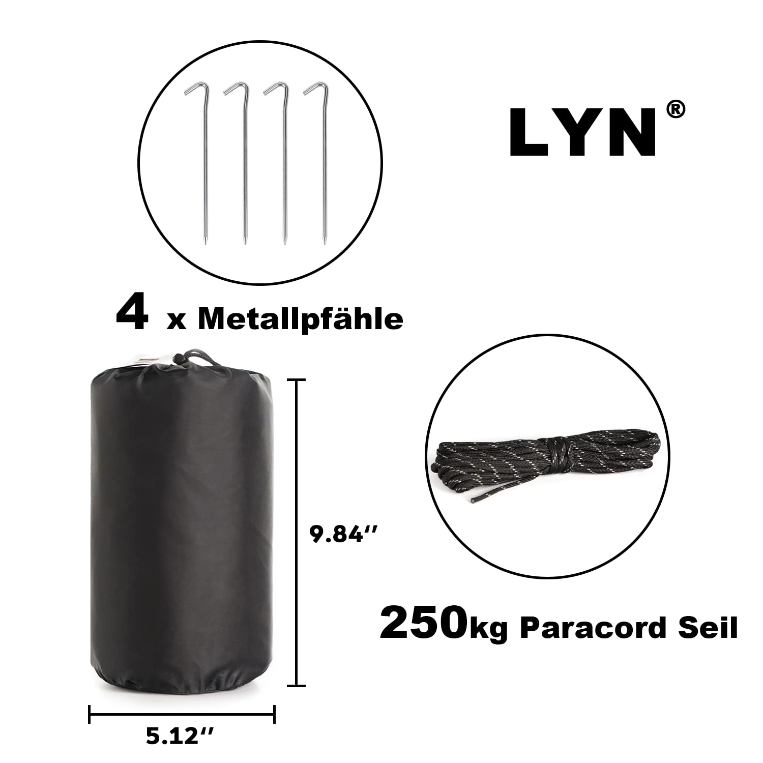 LYN Instant Tienda de Campaña Impermeable Ligera 1-2 Personas Emergencia Supervivencia