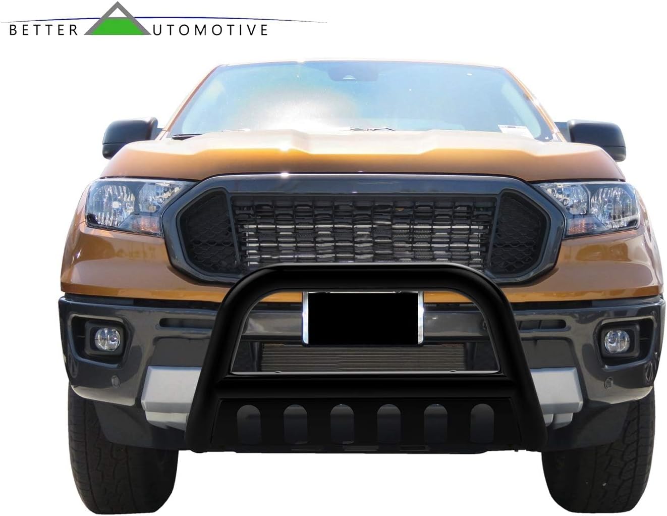 Bull Bar Fit 2019-2023 Ford Ranger Truck Pickup 3” Black Front Bumper Grille Guard Brush Guard Off Road Accessories