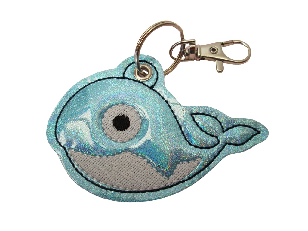 WAL Blauwal personalisierbar mit Namen Schlüsselanhänger Taschenanhänger tolles kleines Geschenk zur Einschulung für Tasche