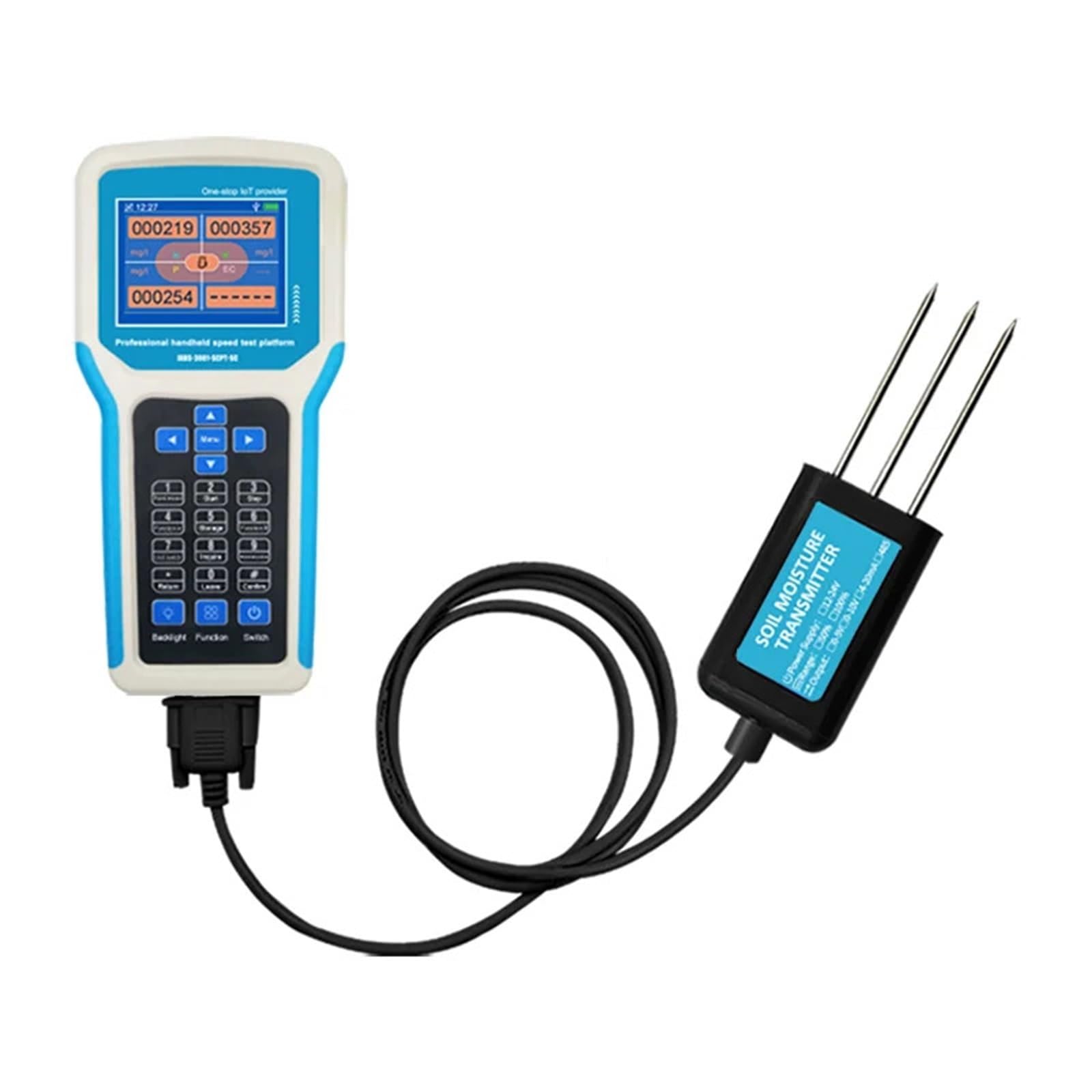 Testeur de nutriments du Sol intégré Portable 7 en 1, analyseur de pH du Sol Portable, capteur NPK du Sol
