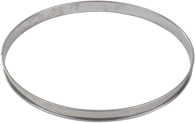 Paderno World Cuisine 9 1/2 Inch by 3/4 Inch Tart Pastry Ring