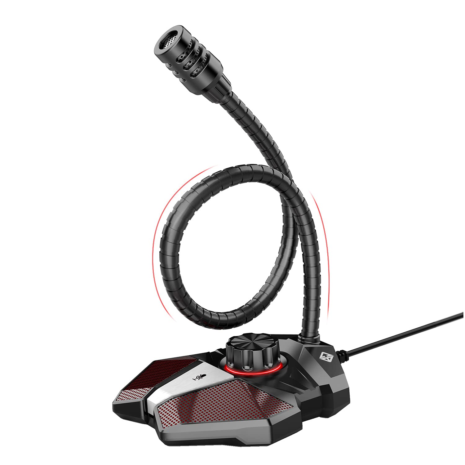Cosmic Byte Magnetar USB Flexible Microphone for PC/Laptops/Mac, On/Off Switch (Black)
