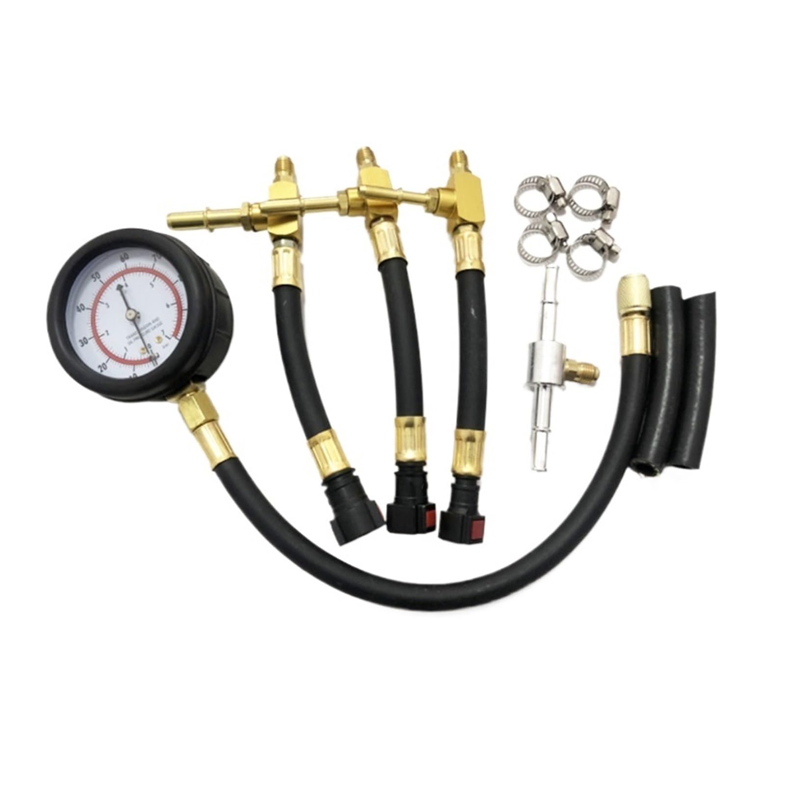 Misuratore di Pressione del Carburante for Auto Tester Iniezione Benzina for con Connessione Rapida Connettore 6.3 7.89 9.49 Abbastanza Accurato