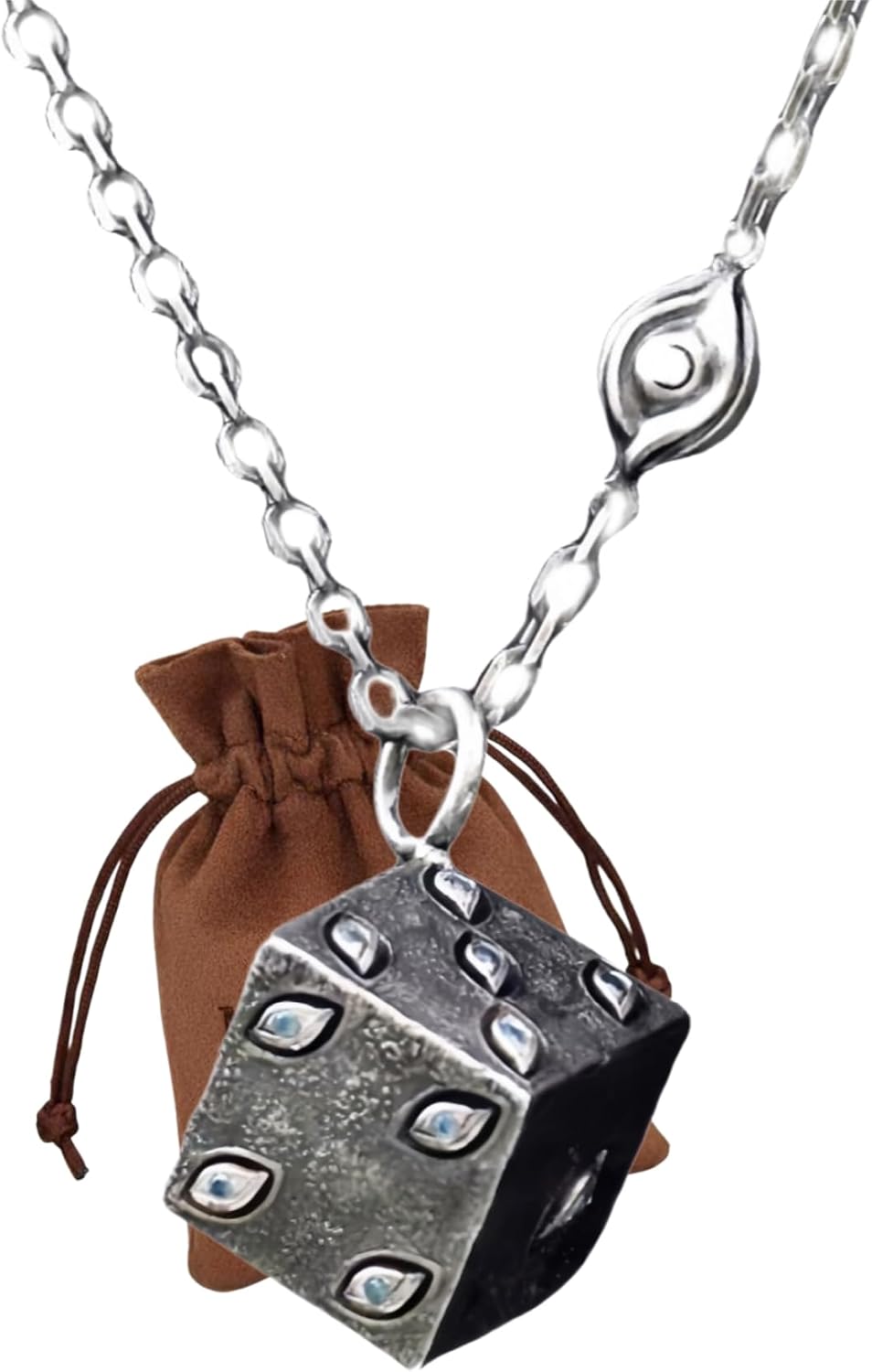 Anime Necklace for Cosplay Accessory, Dice pendant fot Fan Collectible Costume Jewelry