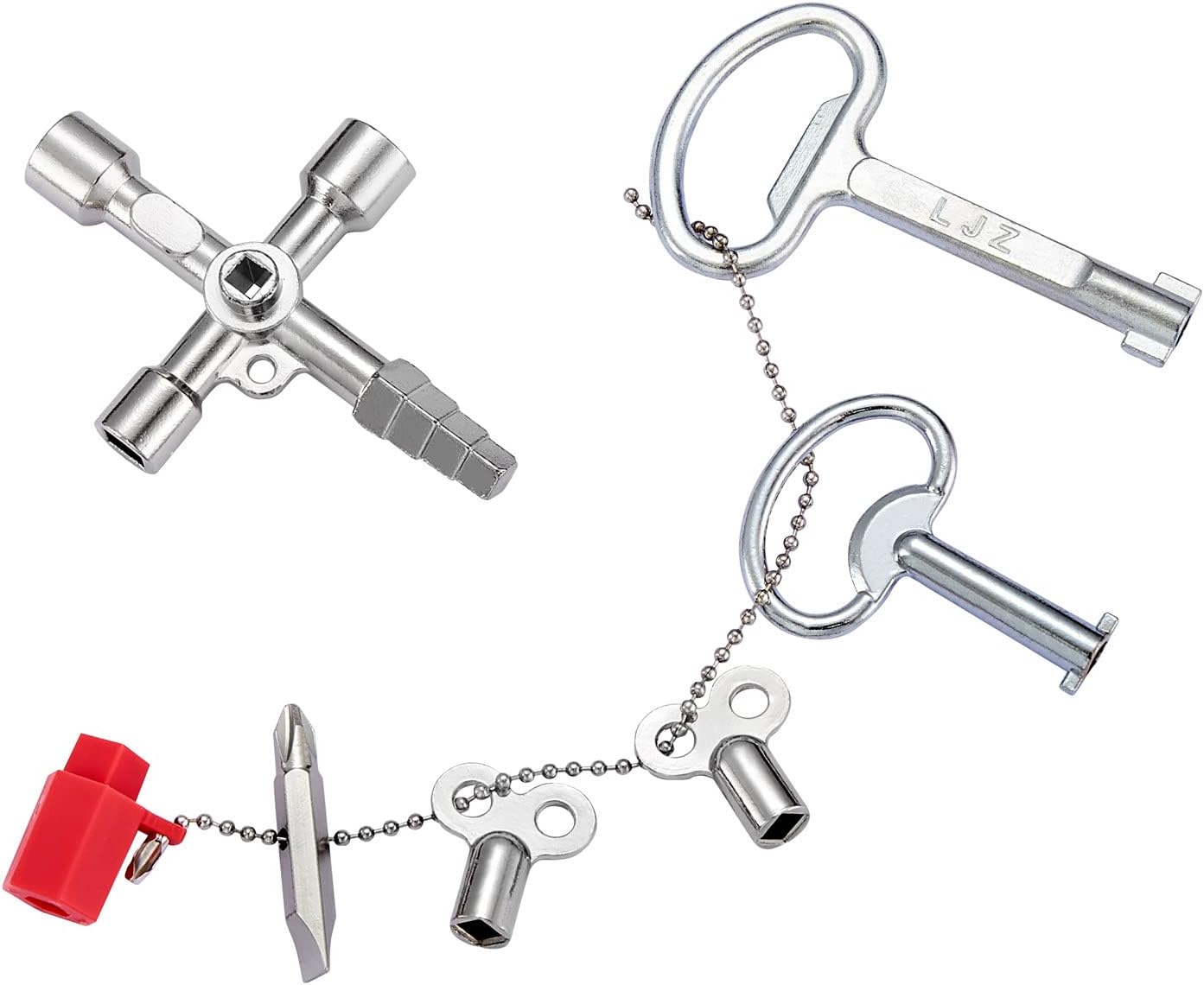 Minimprover 7 in 1 Radiator Key UK & 4 Sets for Meter Box Key, Radiator