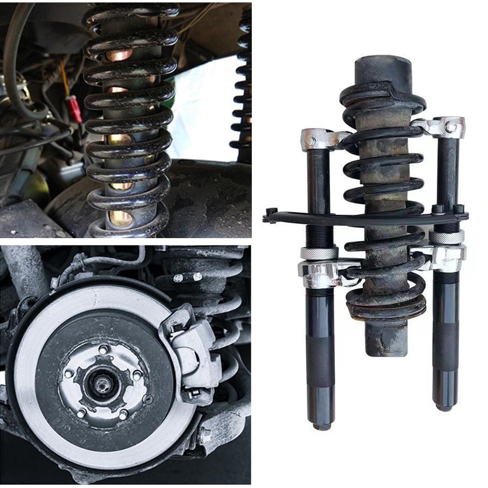 Auto Professionale Tenditore A Molla Ammortizzatore,2 pz Tenditore A Molla Universale KFZ con Ganasce di Sicurezza e Supporto Compressore A Sospensione Indipendente Pesante Carico1200 kg