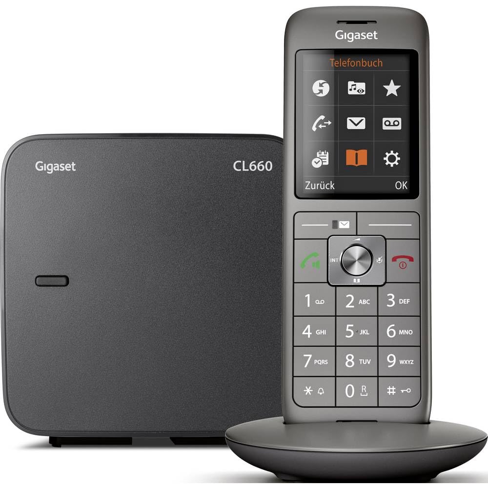 Gigaset Cl660 Bezprzewodowy Telefon Dect Bez Automatycznej Sekretarki, Szary
