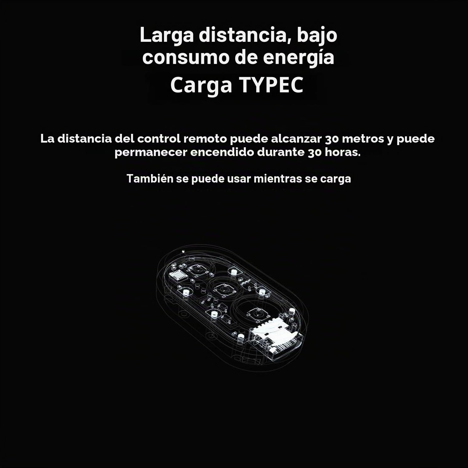 Mando a distancia Bluetooth para cámara DJI Osmo Action 5 Pro/Action 4/Osmo 360, alcance de 30 m, control remoto inteligente, obturador y zoom, compatible con teléfonos iOS y Android