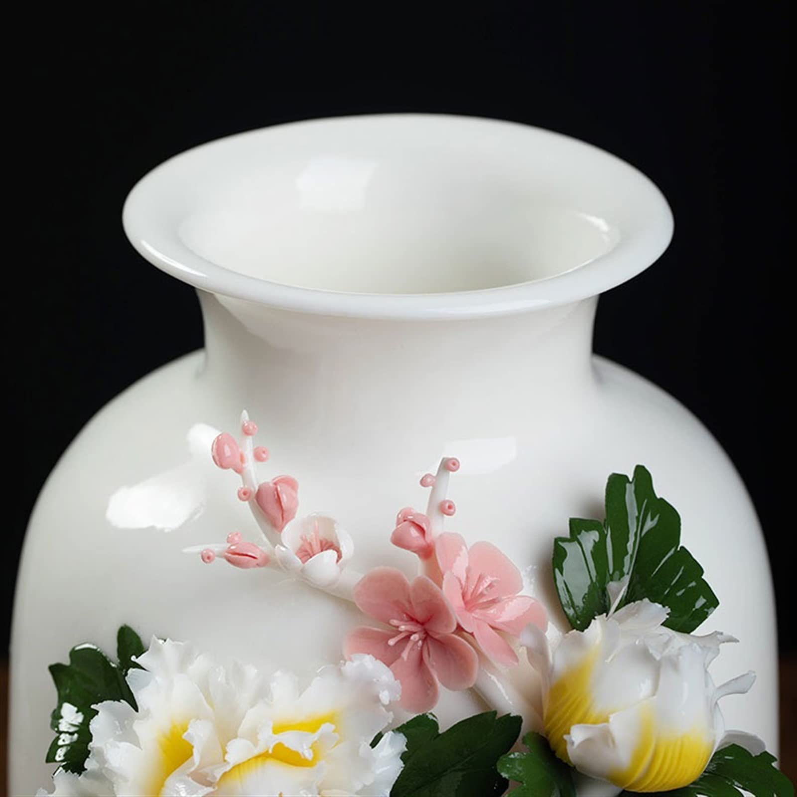 Amazon.co.jp: 花瓶 セラミック 手作り 花瓶 装飾品 10.43インチ