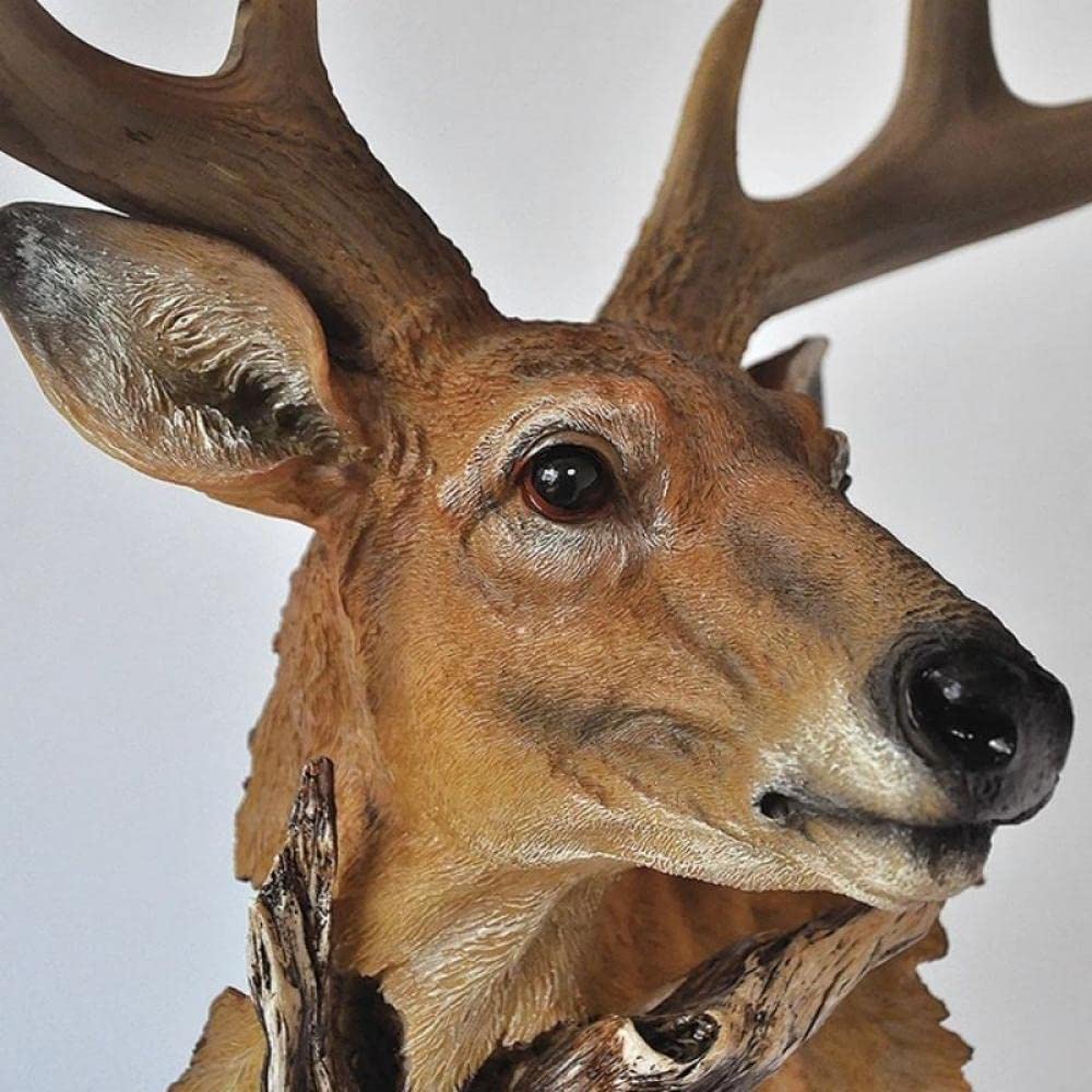Statuarzeźba Głowy Jelenia Rzeźba Na Biurko Figurka Zwierzątka Miniatura