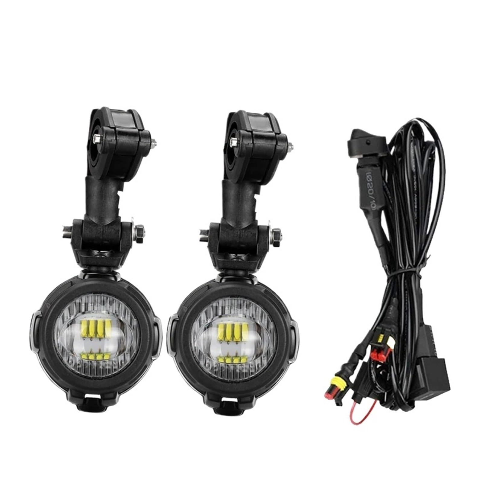 Faro auxiliar LED moto para rutas nocturnas de invierno en BMW R1200RT 7