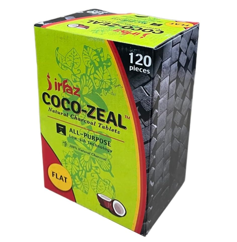 Natural Coconut Charcoals, Coal (120 Count)