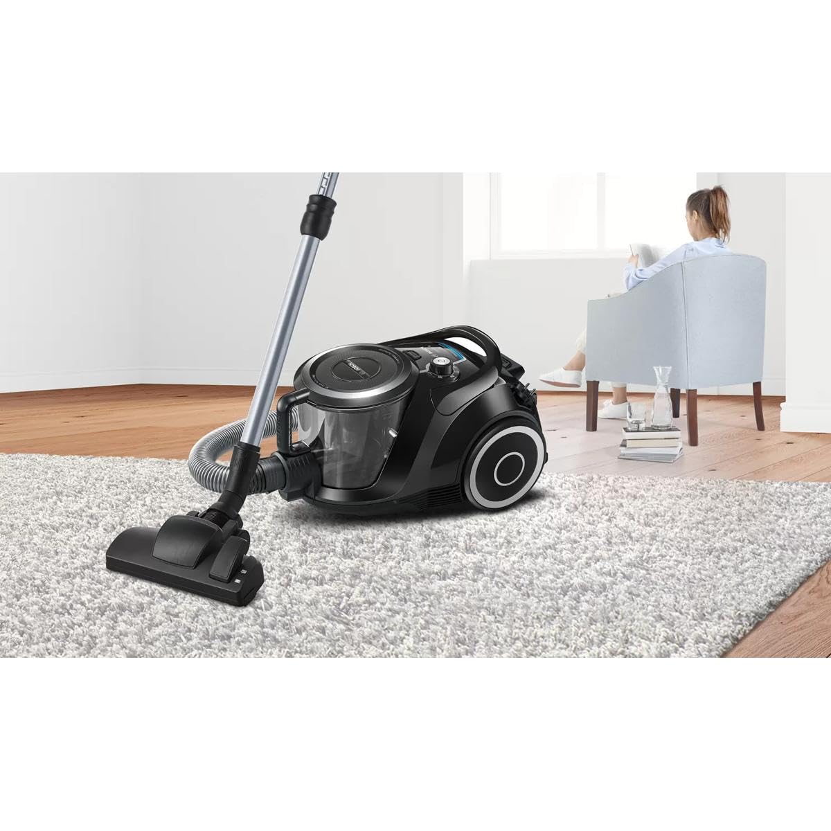 Bosch Serie 6 BGC41XSIL aspirapolvere a traino 2,4 L A cilindro Secco 700 W Senza sacchetto (Bosch BGC 41XSILA)