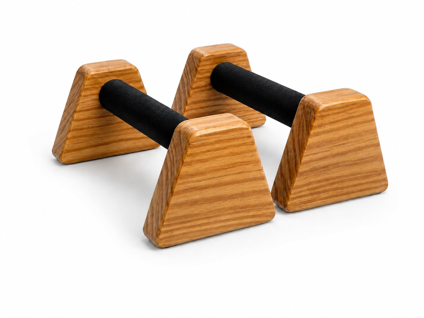 Wooden Parallettes Push-Up Bars for Calisthenics, 24x13.5x14cm | Non-Slip Grip Handles, Reduces Wrist Strain, Solid Hardwood Build, Portable & Lightweight, Home Gym Workouts-image-26