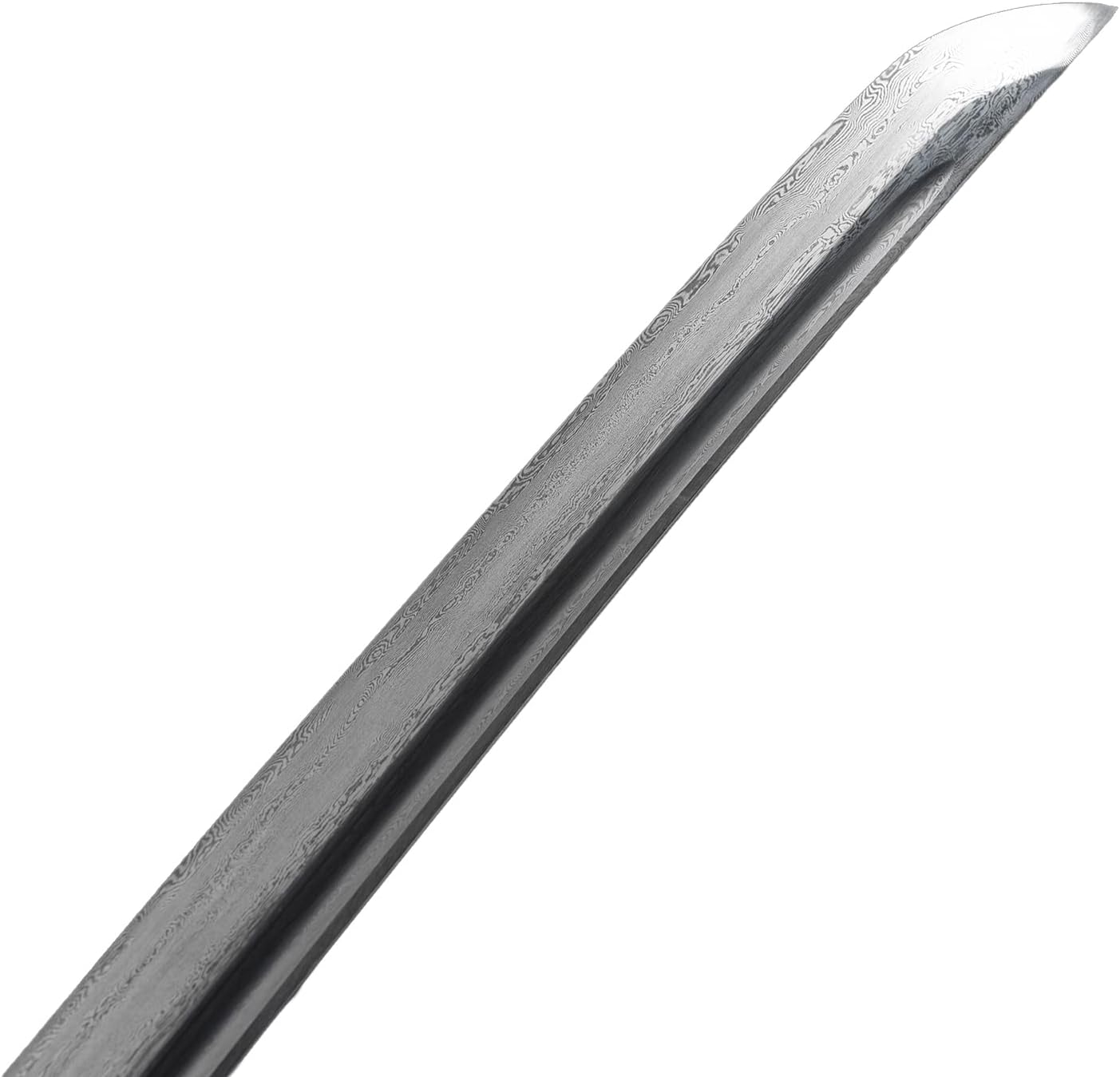 BADAO- Handmade Gold Katana 41 inch Damascus Folded Steel, Practical Battle Ready Katana, Japanese Samurai Sword, Full Tang Dynasty,