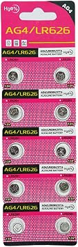10 Pack SR626SW 377 LR626 AG4 15 V Uhrenbatterie