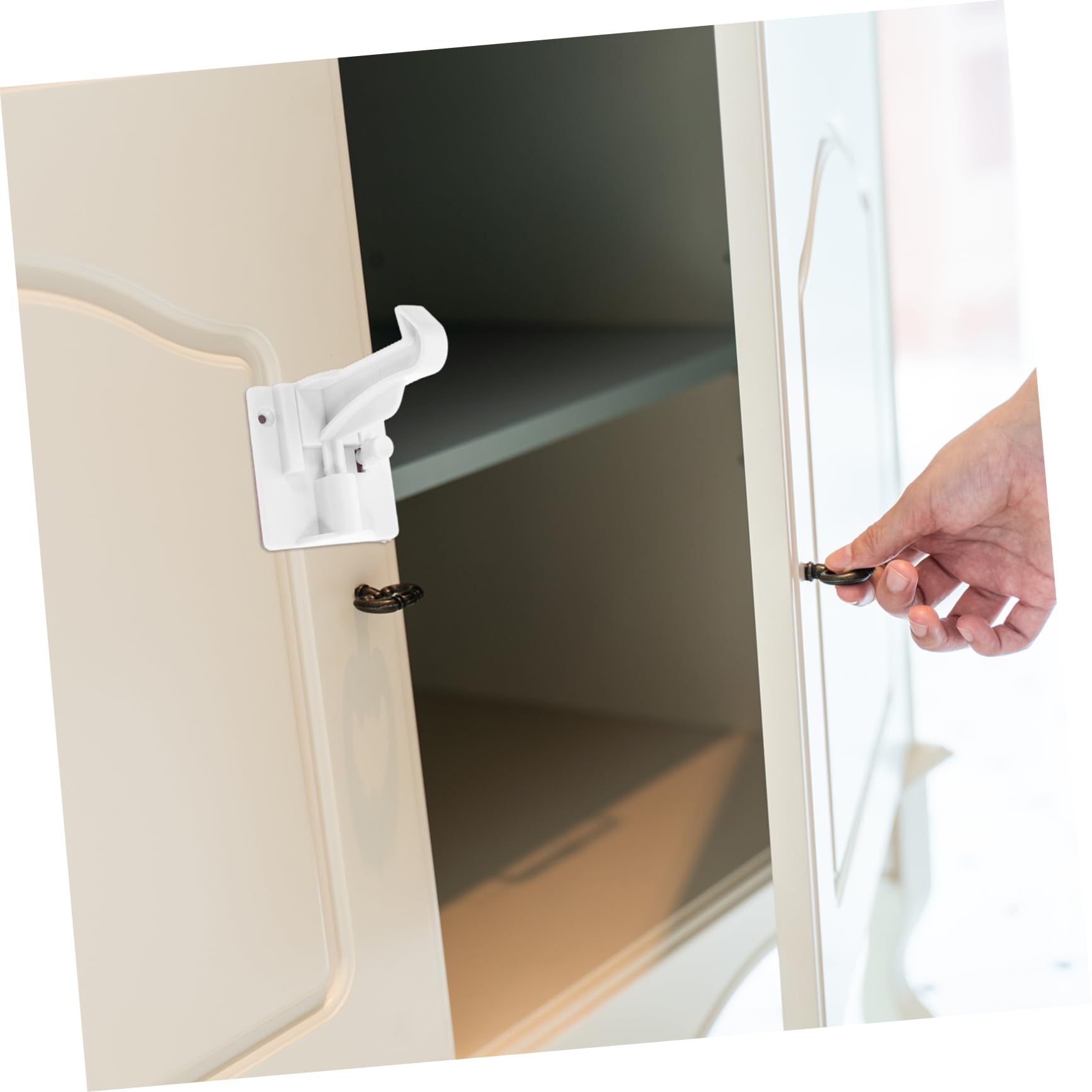 12 Pièces Serrures Invisibles pour Garçon Fille Verrous de Sécurité pour Tiroirs Armoires et Portes Installation Facile sans Perçage Protection Garçon Fille