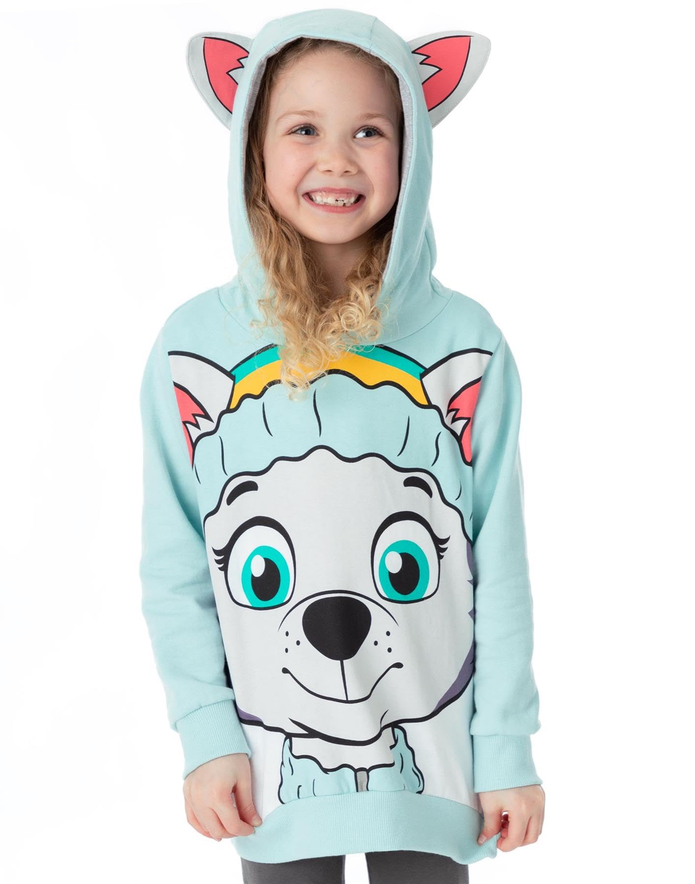 Paw Patrol Kids Hoodie | Boys Girls Chase Marshall Skye Everest OR Rubble Sweater Options | Yellow Navy Red Pink Blue Jumpers 3D Ears | Nickelodeon Merchandise