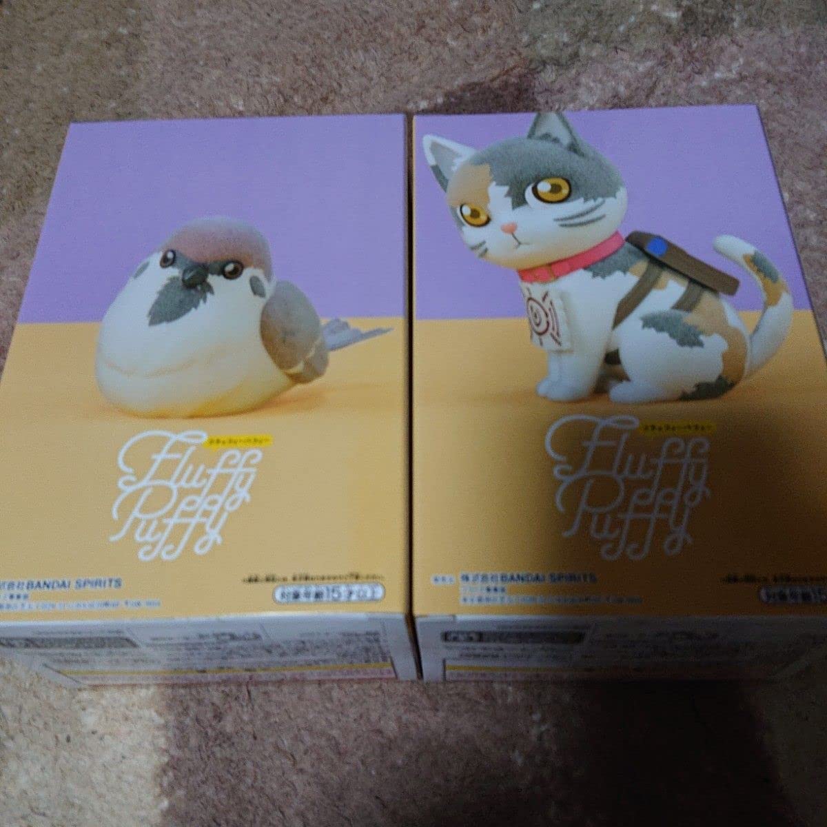 鬼滅の刃Q posket ＆ Fluffy Puffyセット　チュン太郎　茶々丸 鬼滅の刃 Fluffy Puffy～チュン太郎＆茶々丸～｜タイトーの4月の