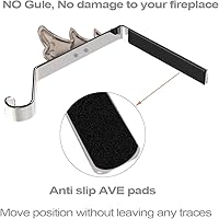 Vista 3 de Juego de 4 soportes de calcetines de Navidad para manto, ganchos reutilizables para calcetines de Navidad, colgador de Navidad sin daños