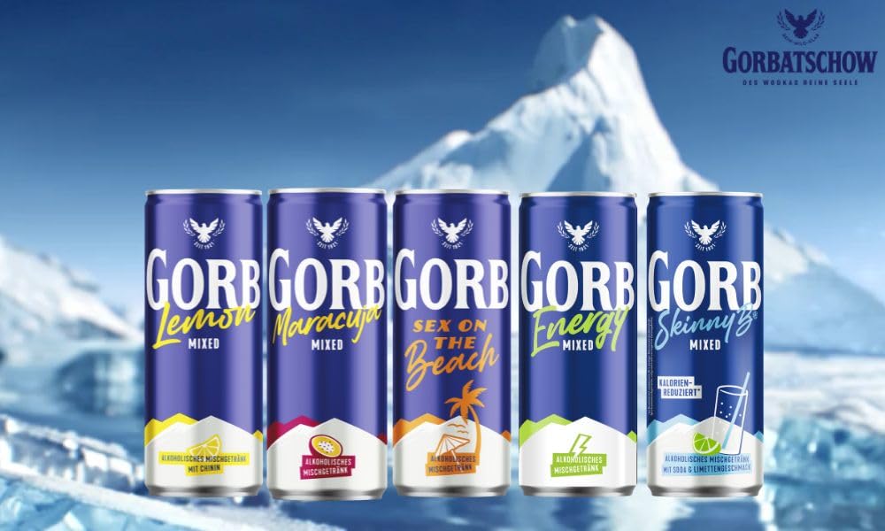 Gorbatschow Wodka Lemon 10% vol 12 x 0,33 l Dose