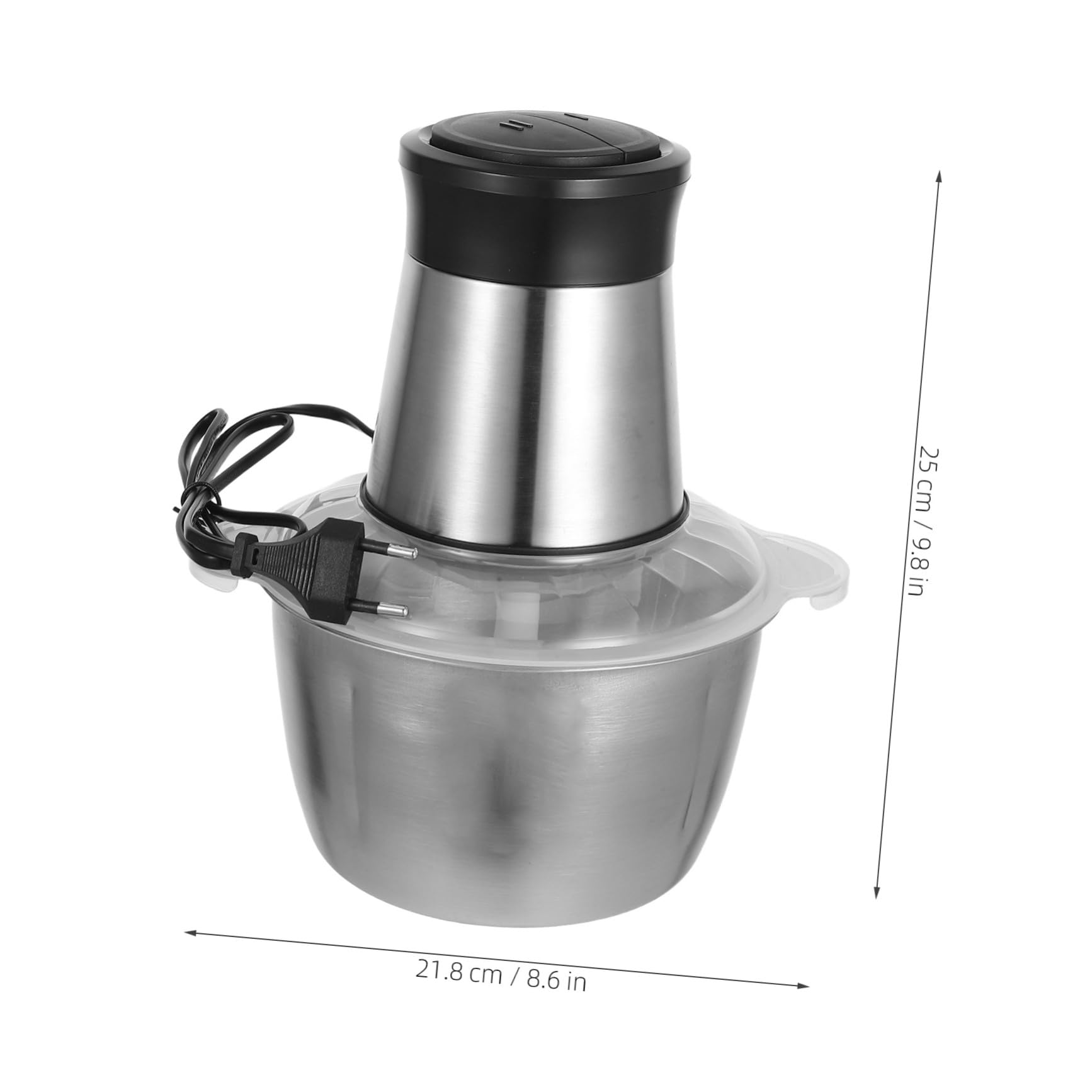 Generico 1 Set Tritacarne Elettrico Acciaio Inossidabile con Tritatutto Multifunzionale per Carne Verdure e e Facile da per Uso