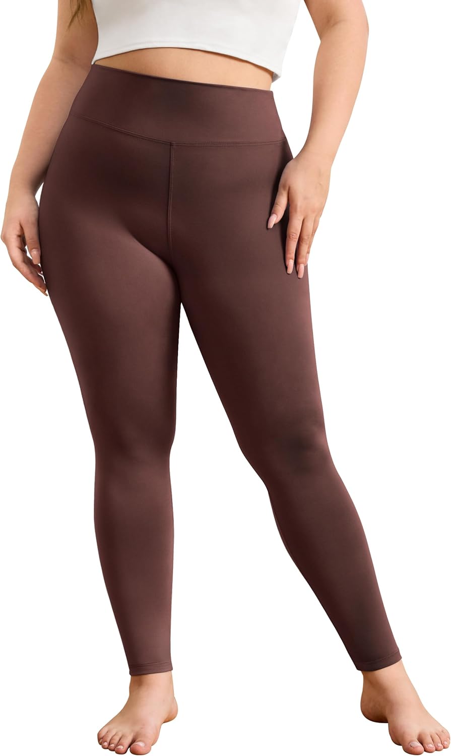 VALANDY Creamlush Plus Size Leggings for Women-High Waisted Tummy Control Buttery Soft Yoga Pants - Image 2