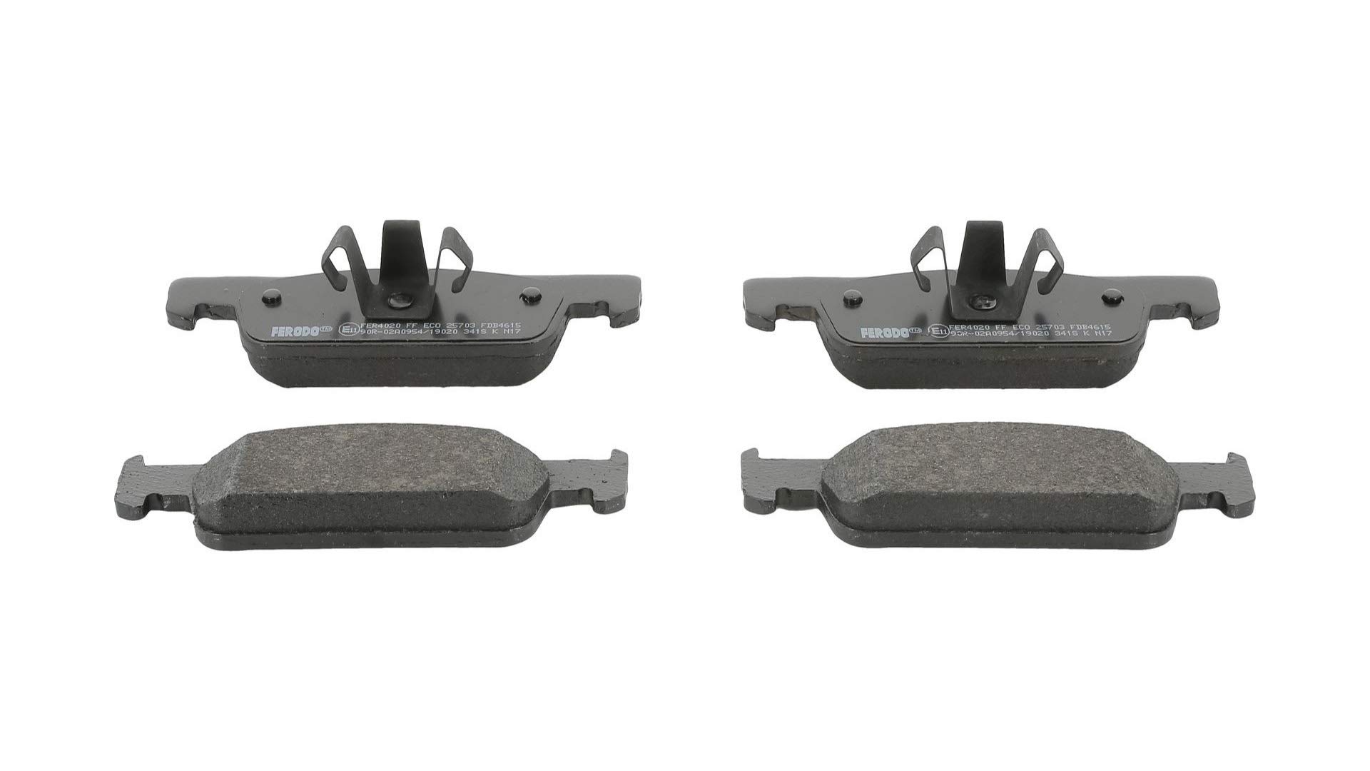 FERODO FDB1082 - Kit Pastiglie Freno Anteriori Per Ford Fiesta, Ford KA, Mazda 121 - Senza Sensore Usura