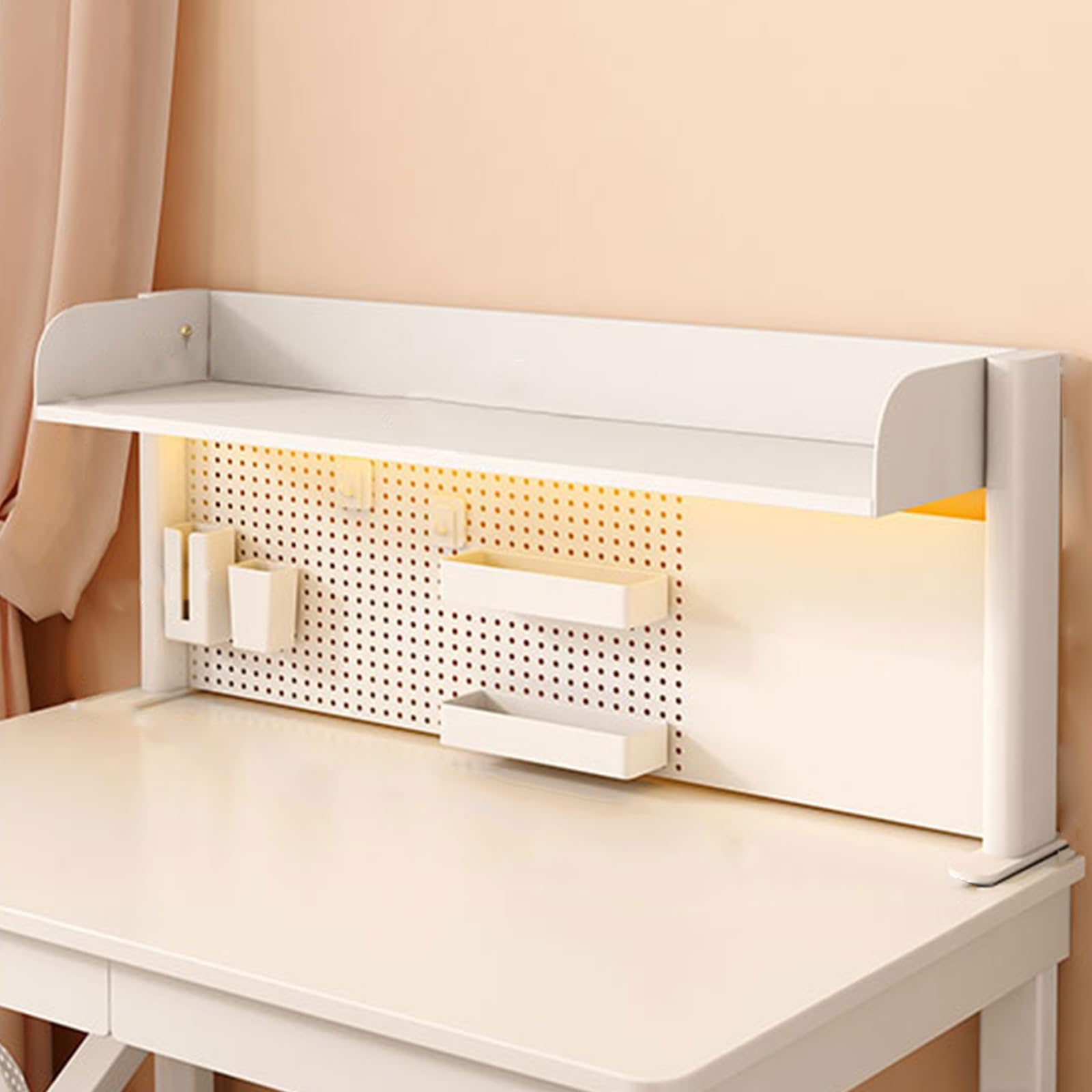 Panneau de confidentialité pour bureau et étagère de rangement élevée